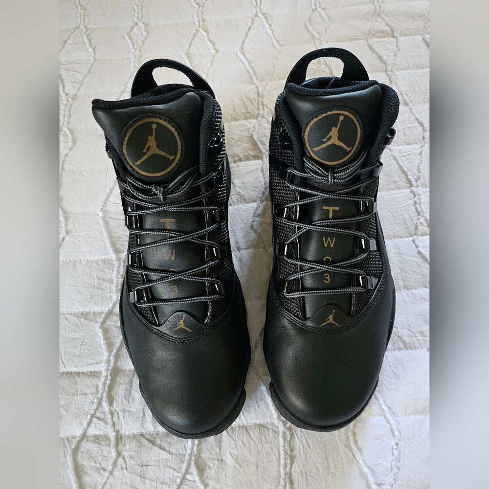 Nike Air Jordan Winterized 6 Rings Men’s Size 9 Shoes Triple Black” FV3826 001 - Picture 9 of 12